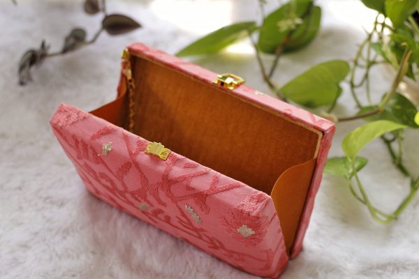 Coral Pink Hand Purse - Image 8