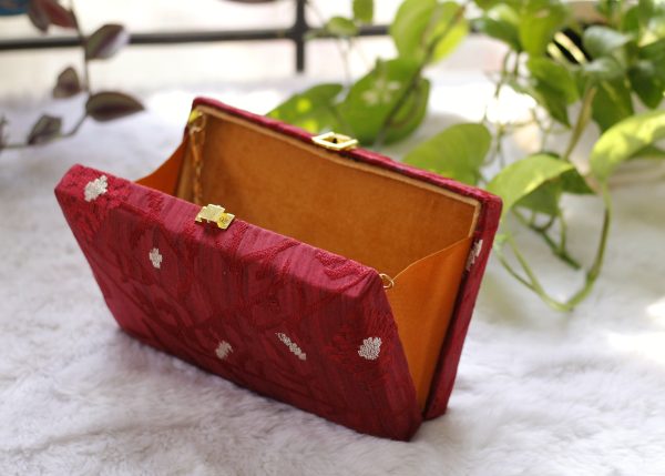 Maroon-Hand Purse - Image 4