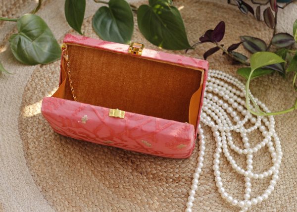 Coral Pink Hand Purse - Image 3