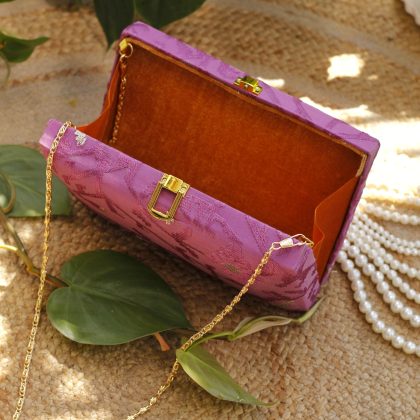 Mauve Pink Hand Purse