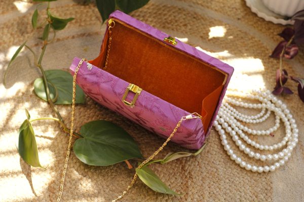 Mauve Pink Hand Purse